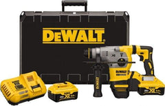 DeWALT - 20 Volt 1-1/8" SDS Plus Chuck Cordless Rotary Hammer - 0 to 4,480 BPM, 0 to 1,500 RPM, Reversible - Top Tool & Supply