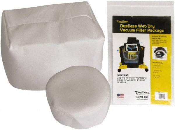 Dustless Technologies - 16 Gal Wet/Dry Vacuum General Purpose Filter - Use for Wet Pick-Up Only, For Use with D1603 - Top Tool & Supply