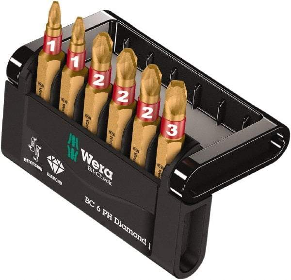 Wera - Posidriv Bit Set - 1/4" Drive - Top Tool & Supply