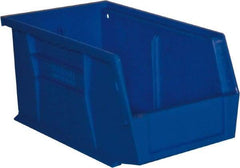 Durham - 11-3/8" Deep, Blue Plastic Hang and Stack Bins - 5" High x 5-1/2" Wide x 11-3/8" Long - Top Tool & Supply