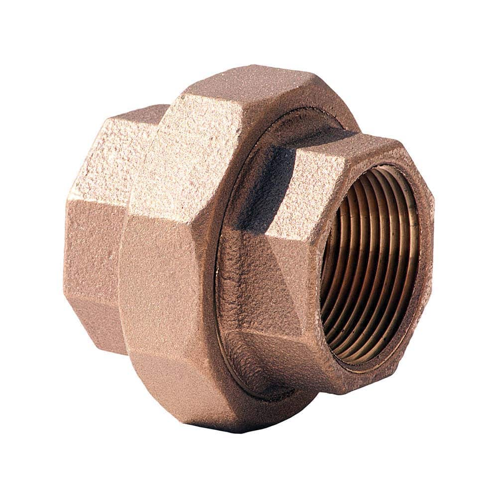 Merit Brass - Brass & Chrome Pipe Fittings Type: Union Fitting Size: 1-1/4 - Top Tool & Supply