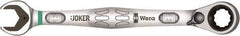 Wera - 18mm 12 Point Combination Wrench - 15° Offset Angle, 9-23/64" OAL, Chrome Molybdenum Steel, Chrome Finish - Top Tool & Supply