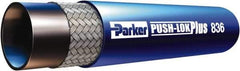 Parker - 3/8" ID x 0.63" OD CTL Push-on Air Hose - 400 Working psi, -55 to 302°F, Blue - Top Tool & Supply