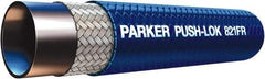 Parker - 3/8" ID x 0.63" OD CTL Push-on Air Hose - 300 Working psi, -40 to 212°F, Blue - Top Tool & Supply