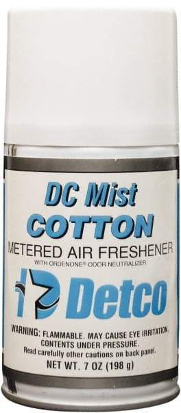 Detco - 7 oz Air Freshener Dispenser Refill - Cotton, Compatible with EQD004 - Top Tool & Supply