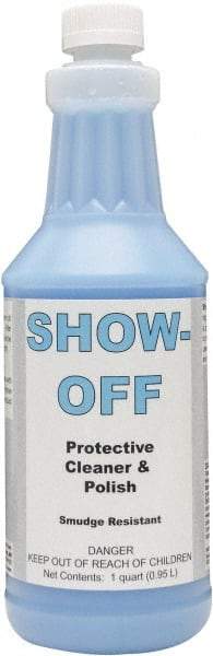 Detco - 32 oz Bottle Unscented Glass Cleaner - Use on Glass, Plastic Surfaces - Top Tool & Supply