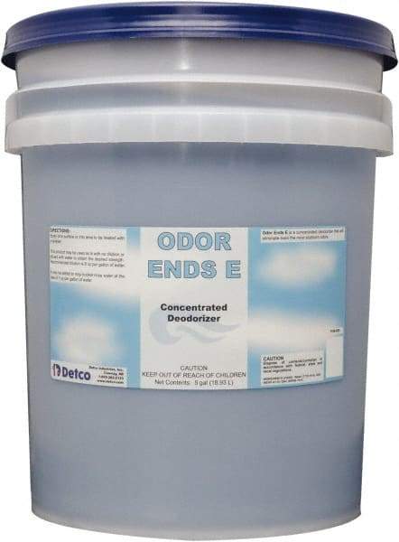 Detco - 5 Gal Pail Deodorizer - Liquid, Unscented, Concentrated, Environmentally Safe - Top Tool & Supply