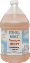 Detco - 1 Gal Bottle Deodorizer - Liquid, Orange-Honey Scent, Concentrated, Environmentally Safe - Top Tool & Supply