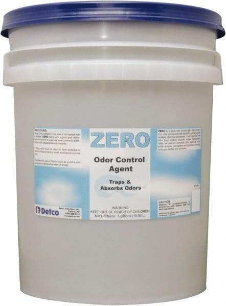 Detco - 5 Gal Pail Deodorizer - Liquid, Unscented, Environmentally Safe - Top Tool & Supply