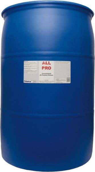 Detco - 55 Gal Drum All-Purpose Cleaner - Liquid, Neutral Cleaner, Citrus - Top Tool & Supply