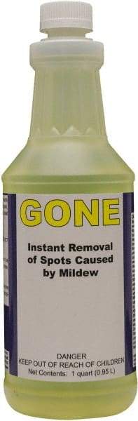 Detco - 32 oz Bottle Mildew Remover - Liquid, Water-Based, Unscented - Top Tool & Supply