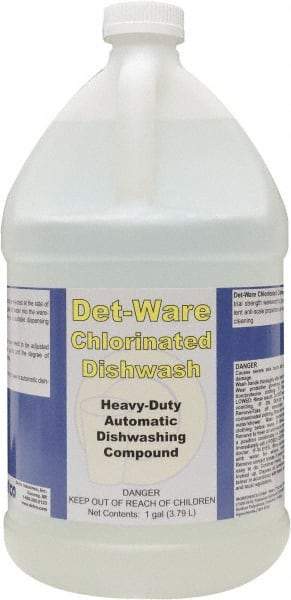 Detco - 1 Gal Bottle Automatic Dishwashing Liquid - Unscented - Top Tool & Supply