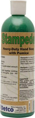 Detco - 16 oz Bottle Gel Hand Cleaner with Grit - Green, Almond Scent - Top Tool & Supply