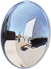 Se-Kure Domes&Mirrors - Indoor Round Convex Safety, Traffic & Inspection Mirrors - Acrylic Lens, Hardboard Backing, 24" Diam, 72' Max Covered Distance - Top Tool & Supply