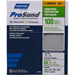 Norton - Sanding Sheets Abrasive Material: Aluminum Oxide Grade: Medium - Top Tool & Supply