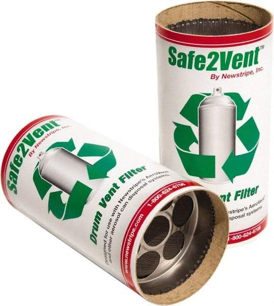 Made in USA - Trash Compactor/Crusher Replacement Carbon Filter - 4" Wide x 8" Long x 8" High, For Aerosol Can Deflators - Top Tool & Supply