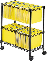 Safco - 33-1/4" Wide x 17" Long x 27" High Tote Cart - 1 Shelf, Steel - Top Tool & Supply