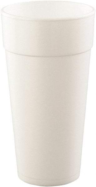 DART - Drink Foam Cups, Hot/Cold, 24 oz, 25/Bag, 20 Bags/Carton - White - Top Tool & Supply