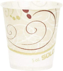 Solo - Paper Water Cups, Waxed, 5 oz, 100/Bag, 30 Bags/Carton - Multicolor - Top Tool & Supply