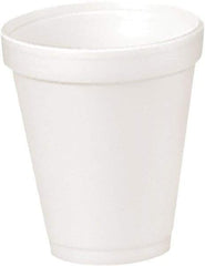 DART - Foam Drink Cups, 4 oz, 25/Bag, 40 Bags/Carton - White - Top Tool & Supply