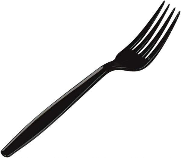 Dixie - Plastic Cutlery, Heavyweight Forks - Black - Top Tool & Supply