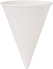 Solo - Cone Water Cups, Cold, Paper, 4 oz, 200/Bag, 25 Bags/Carton - White - Top Tool & Supply