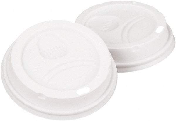 Dixie - Dome Lid Fits 10-16 oz Perfectouch Cups, 12-20 oz Hot Cups, WiseSize, 500/CT - White - Top Tool & Supply