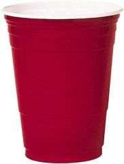 Solo - Plastic Party Cold Cups, 16 oz - Red - Top Tool & Supply