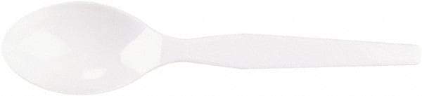 Dixie - Plastic Cutlery, Heavy Mediumweight Teaspoons, 100/B oz - White - Top Tool & Supply