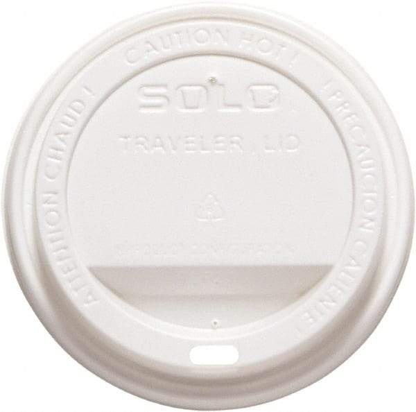 Solo - Traveler Drink-Thru Lid, 1000/Carton - White - Top Tool & Supply