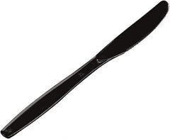 Dixie - Plastic Cutlery, Heavyweight Knives - Black - Top Tool & Supply