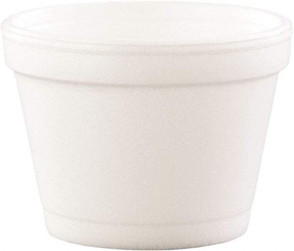 DART - Bowl Containers, Foam, 4 oz, 1000/Carton - White - Top Tool & Supply