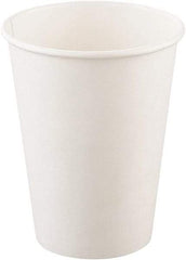 Solo - Single-Sided Poly Paper Hot Cups, 12 oz, 50/Bag, 20 Bags/Carton - White - Top Tool & Supply