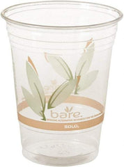 Solo - Bare Eco-Forward RPET Cold Cups, 16-18 oz, Clear, 50/Pack, 1000/Carton - Clear - Top Tool & Supply