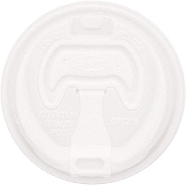 DART - Optima Reclosable Lid, 12-24 oz Foam Cups, 100/Bag, 10 Bags/Carton - White - Top Tool & Supply