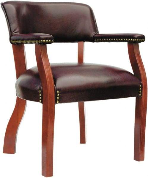 ALERA - Burgundy Vinyl Guest Chair - 24" Wide x 29-1/2" High - Top Tool & Supply