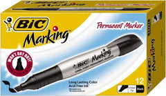 Bic - Tuxedo Black Permanent Marker - Chisel Tip, AP Nontoxic Ink - Top Tool & Supply