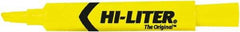 HiLiter - Yellow Highlighter - Chisel Tip, AP Nontoxic Ink - Top Tool & Supply