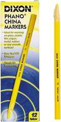 DIXON - Yellow China Marker - Soft Crayon Tip, Wax - Top Tool & Supply