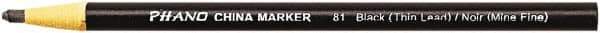 DIXON - Black China Marker - Soft Crayon Tip, Wax - Top Tool & Supply