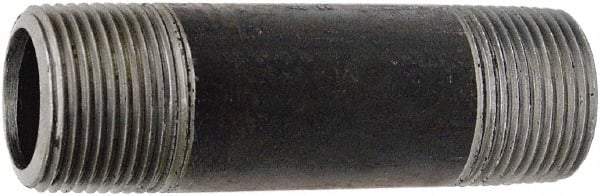 Value Collection - Schedule 160, 1/2" Diam x 1-1/2" Long Black Pipe Nipple - Threaded - Top Tool & Supply