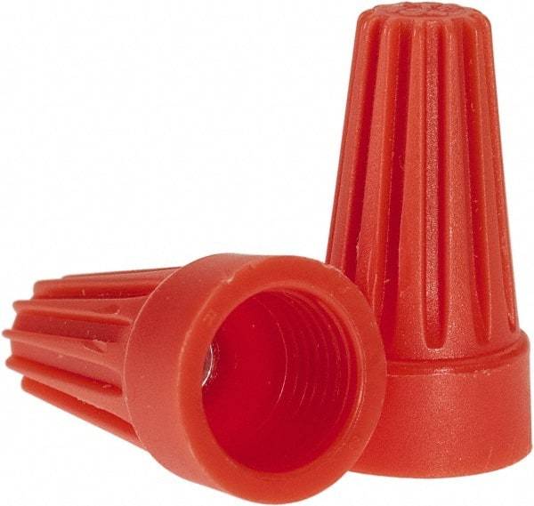 Ideal - 2, 18 to 2, 14 AWG, 600 Volt, Flame Retardant, Standard Twist on Wire Connector - Orange, 221°F - Top Tool & Supply