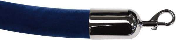 Tensator - 8' Long x 2" Wide Velour Rope - Blue - Top Tool & Supply