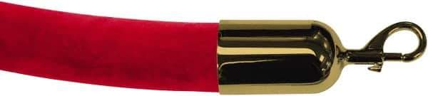 Tensator - 8' Long x 2" Wide Velour Rope - Red - Top Tool & Supply