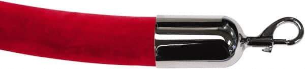 Tensator - 6' Long x 2" Wide Velour Rope - Red - Top Tool & Supply