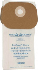 PRO-SOURCE - Meltblown Polypropylene & Paper Vacuum Bag - For ProTeam Sierra & Lil Hummer II (Open top bag), Triple S Speedster 600 Backpack - Top Tool & Supply