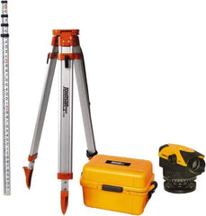 Johnson Level & Tool - 26x Magnification, 2.62 to 350 Ft. Measuring Range, Automatic Optical Level Kit - Accuracy 1/16 Inch at 200 Ft., Kit Includes Tripod, 13 Grade Rod, Hard Shell Carrying Case - Top Tool & Supply