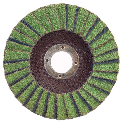 5″ × 1/4″ × 7/8″ Neon R766 Flap Disc Type 27 Flat 60 Grit - Top Tool & Supply