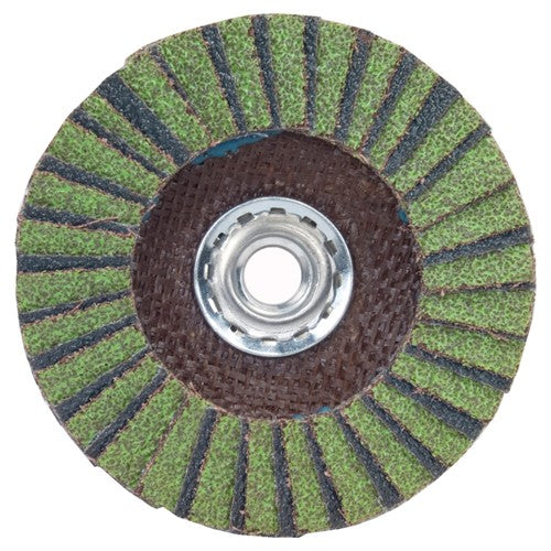 ‎6″ × 1/4″ × 5/8″-11 Neon R766 Flap Disc Type 27 Flat 60 Grit - Top Tool & Supply