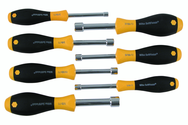7 Piece - 3/16 - 1/2 - SoftFinish® Cushion Grip Nut Driver Hollow Shaft Set - Top Tool & Supply